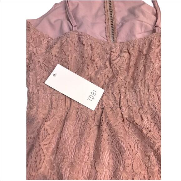 NWT TOBI Clara Rose Lace Bodycon Dress Size Small - Picture 8 of 13